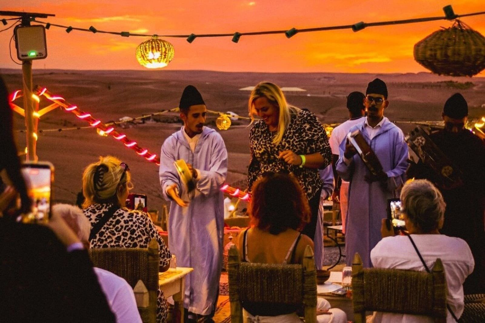 Jantar no Deserto de Agafay
